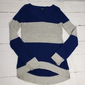 Rue21 Women's Small Knit Sweater V Neck Colorblock